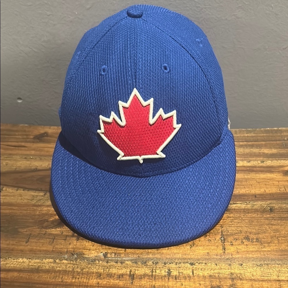 Blue Maple Leaf Baseball Cap - Picture 1 of 6